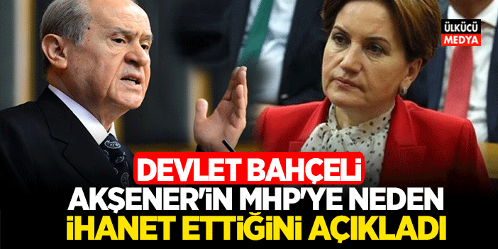 Devlet Bahçeli: Akşener'in MHP'ye Neden İhanet Ettiğini Açıkladı