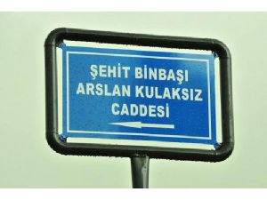 Şehit Binbaşının Adı Caddeye Verildi