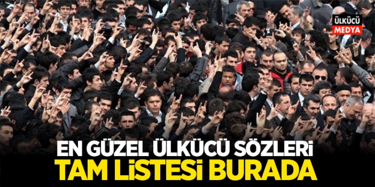 Ülkücü Sözler, En Güzel Bozkurt Sözleri ve Asena Sözleri Tam Listesi..