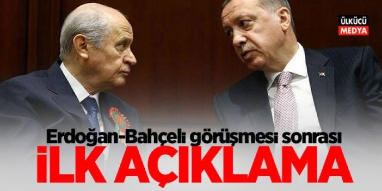 Cumhurbaşkanı Erdoğan, Devlet Bahçeli ile görüştü! İlk Açıklama Geldi..