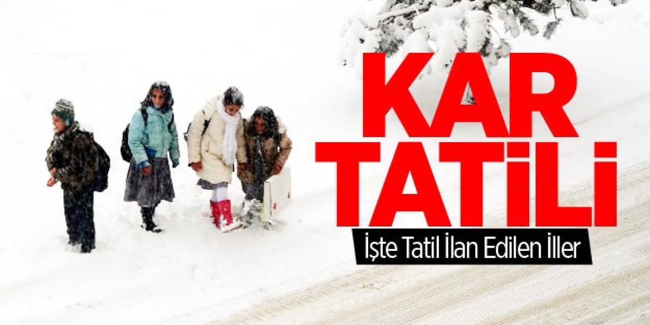 Kar yağışı Devam Ediyor! Bu İllerde okullar tatil edildi