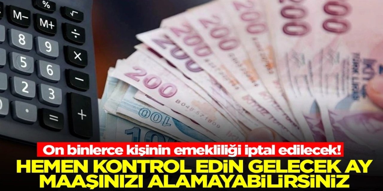 Emeklilikte Büyük Şok: On Binlerce Kişinin Maaşı İptal Edilecek