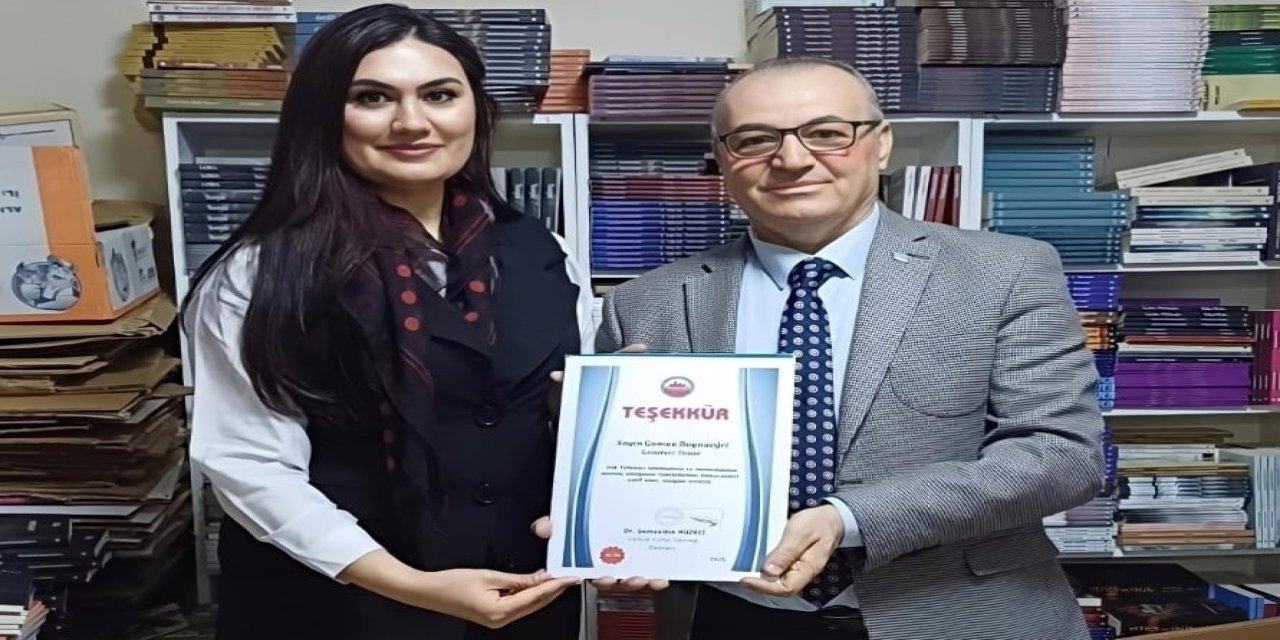 Gazeteci-Yazar Gamze Boynueğri’ye Kerkük'ten Teşekkür Beratı