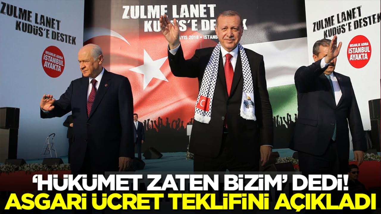 Cumhur İttifakı: Asgari ücret teklifini Açıkladı..