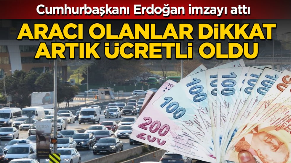 Araç Sahiplerine Kötü Haber: Yeni Ücret Kararı Yürürlüğe Girdi