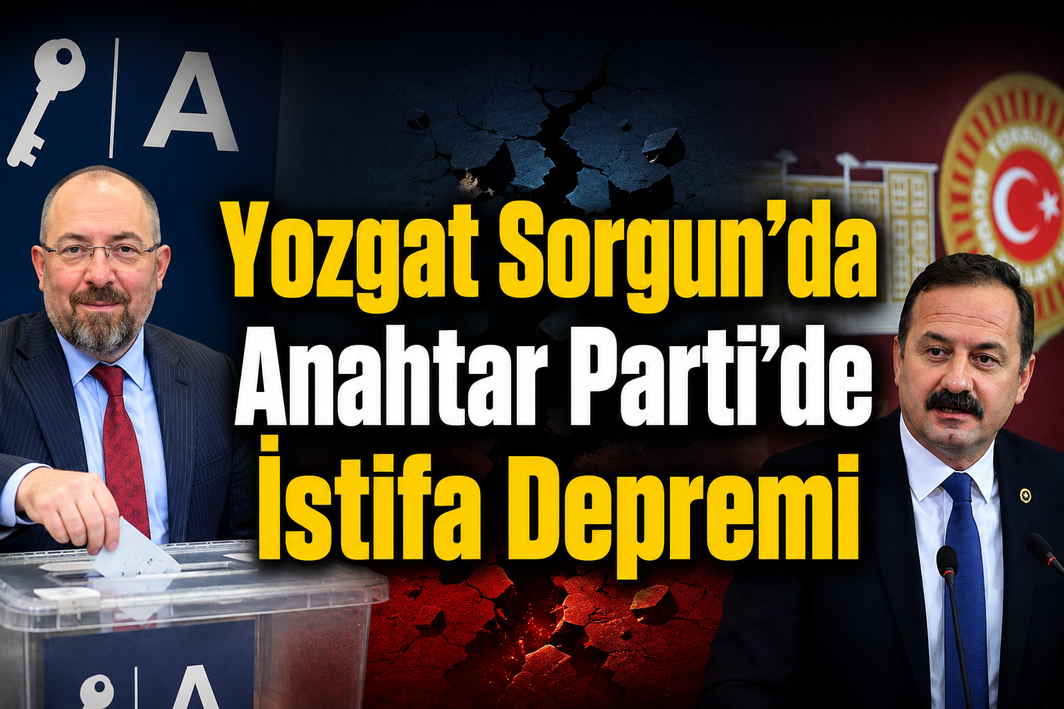 Yozgat Sorgun’da Anahtar Parti’de İstifa Depremi