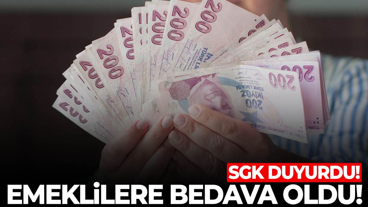 SGK'dan Emeklilere Müjde: Ücretsiz Yararlanılacak Hizmet Belli Oldu
