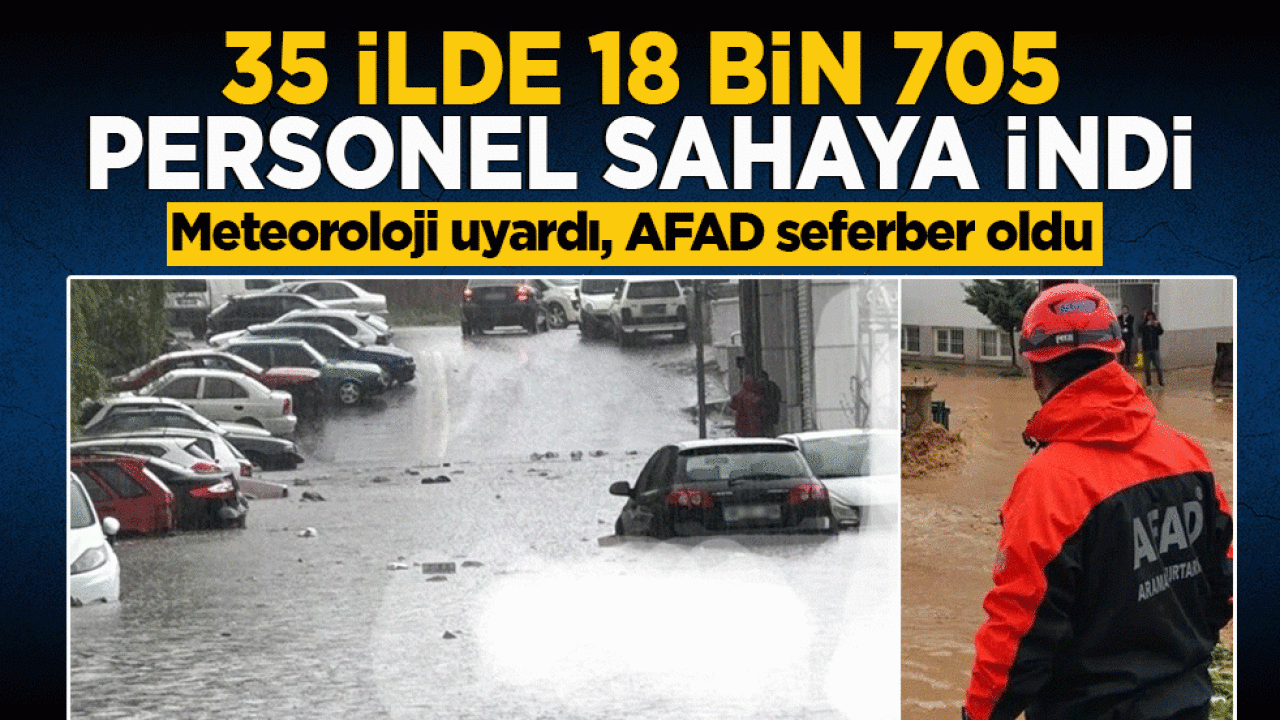 Meteoroloji Alarm Verdi: 35 İlde 18 Bin 705 Personel Görevde, AFAD'dan Kritik Uyarı