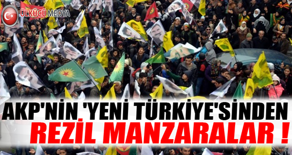 PKK yandaşları Bebek Katili Öcalan için yürüdü !