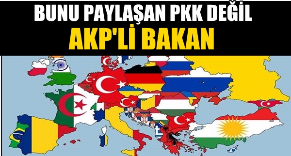 AKP'li Bakan Mehmet Şimşek Kürdistan Haritası Paylaştı !