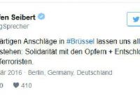 Merkel’den Brüksel Saldırılarına Kınama