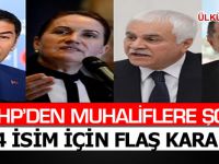 MHP'DEN MUHALİF 4 İSİM İÇİN FLAŞ KARAR