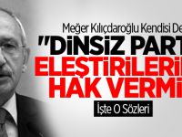 Kılıçtaroğlu'da CHP'ye 'Dinsiz Parti' Demiş !