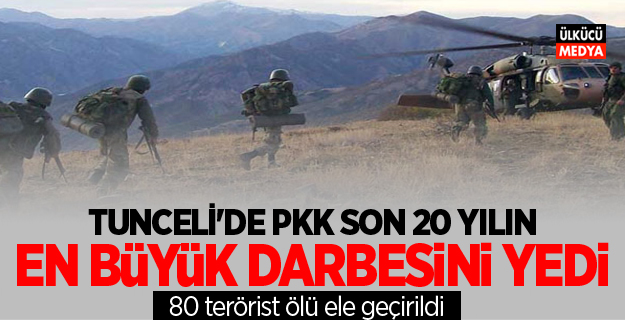 Tunceli'de Pkk Son 20 Yılın En Büyük Darbesini Yedi