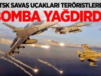 TSK savaş uçakları teröristlere bomba yağdırdı!