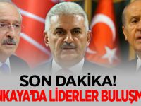 SON DAKİKA! ÇANKAYA KÖŞKÜNDE LİDERLER BULUŞMASI