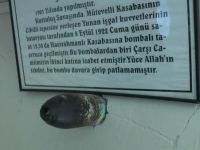 Cami Duvarında 94 Yıldır Duran Top Mermisi