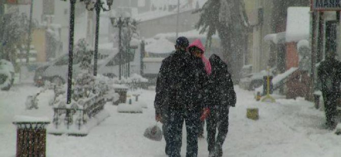 Erzincan'da Okullara Kar Tatili