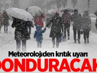 Meteoroloji'den hava durumu uyarısı