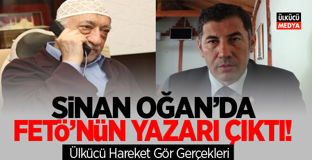 Sinan Oğan'da Fetö'nün Yazarı Çıktı!