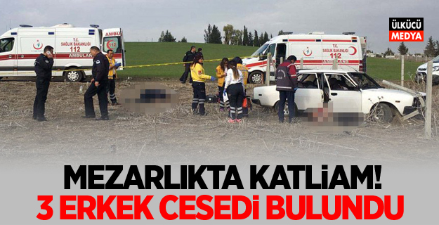 Adana'da mezarlıkta silahla vurulmuş 3 erkek cesedi bulundu!
