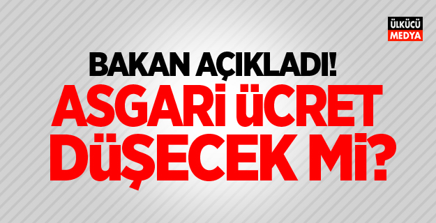 Bakan açıkladı! Asgari ücret düşecek mi?