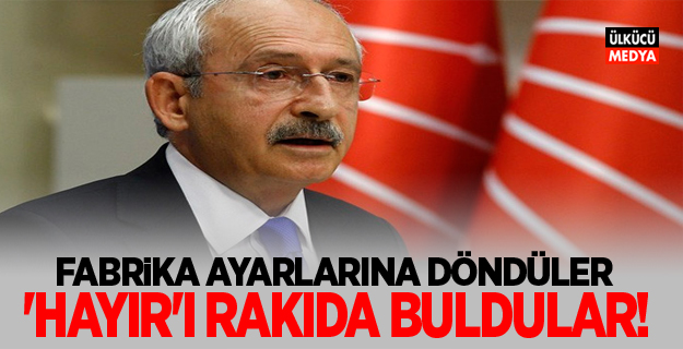 CHP 'hayır'ı rakıda buldu!