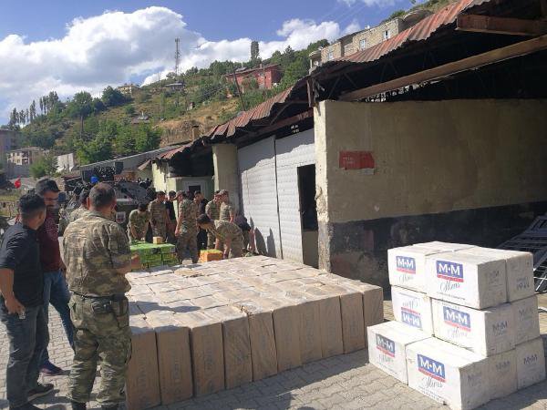 Şemdinli'de 36500 Paket Kaçak Sigara Yakalandı