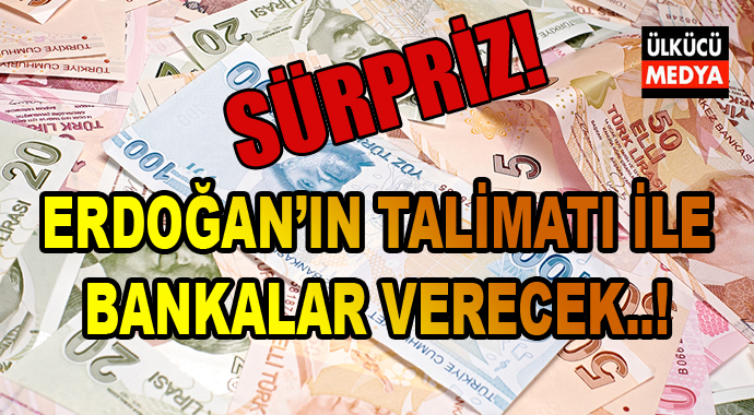 Erdoğan Sürpriz Talimatı Verdi. Artık Bankalar Verecek