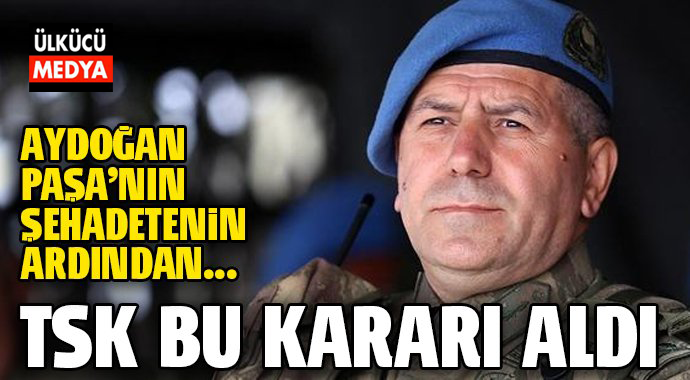 TSK Bu Kararı Aldı