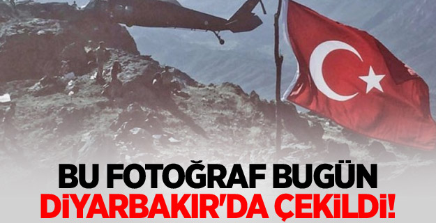 Bu fotoğraf bugün Diyarbakır'da çekildi!