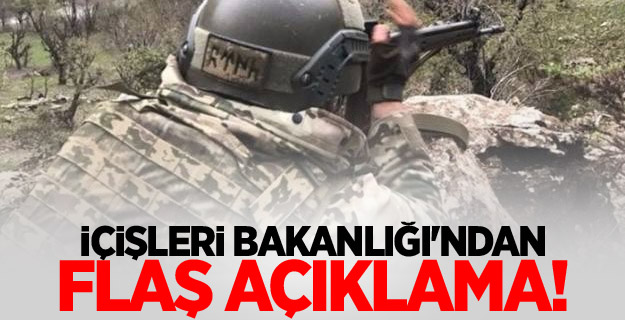İçişleri Bakanlığı'ndan flaş açıklama!