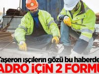 Taşerona kadro için 2 formül