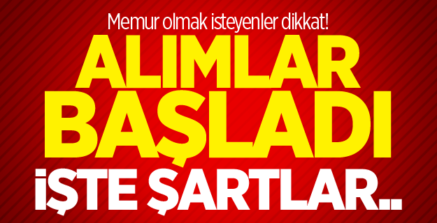 Mülakatsız personel alımı başladı! İşte şartlar...