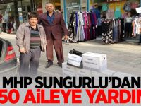 MHP Sungurlu'dan 150 Aileye Gıda Yardımı