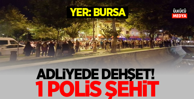 Adliyede dehşet! Polisi şehit etti, intihar etti