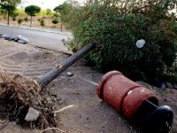 Erciş'te 5 Dakika Süren Fırtına, Ağaçları Devirdi