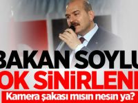 Bakan Soylu: Kamera şakası mısın nesin ya?