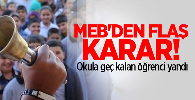 Okula geç kalan öğrenci devamsız sayılacak...