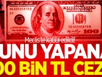Meclis'te kabul edildi! Bunu yapana 200 bin TL ceza