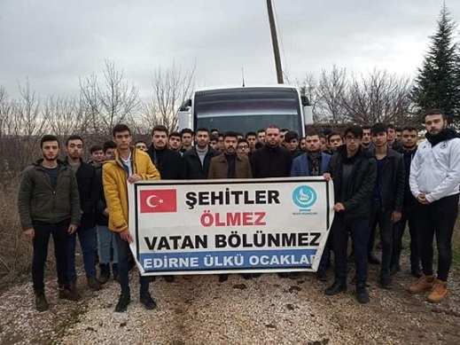 Edirne Ülkü Ocakları Şehidini Unutmadı !