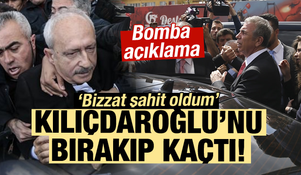 Mansur Yavaş, Kılıçdaroğlu'nu bırakıp kaçmış!