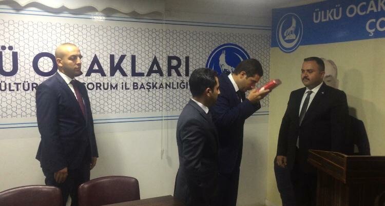 ÇORUM ÜLKÜ OCAKLARINDA BAYRAK DEĞİŞİMİ!