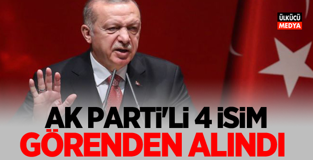 AK Parti'li 4 İsim Görevden Alındı! İstanbul'un faturası onlara kesildi