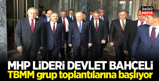 MHP Lideri Devlet Bahçeli TBMM grup toplantılarına başlıyor
