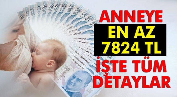 2020 Çalışan Anneye En Az 7824 TL!