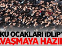 Ülkü Ocakları idlip'de Savaşmaya hazırız