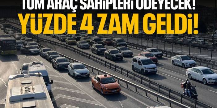 Milyonlarca Sürücüyü Etkileyen Artış: Ücretler Yüzde 4 Yükseldi