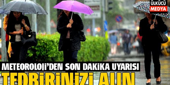 Meteorolojiden Kuvvetli Yağış Uyarısı