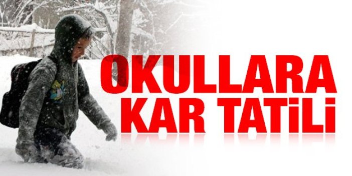 Okullara kar tatili